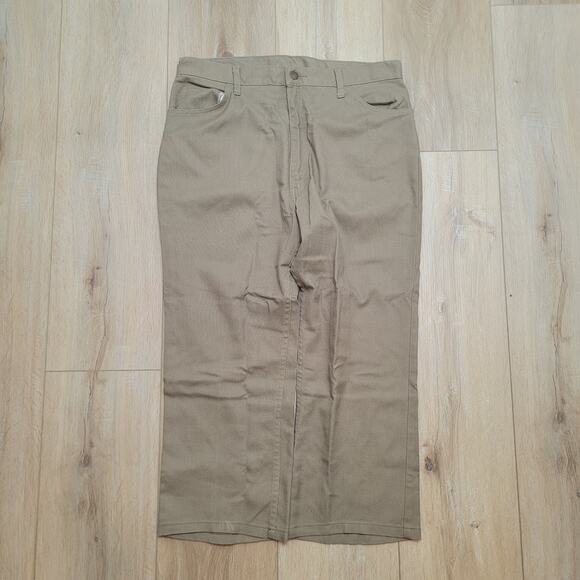 Vintage 70s Levi's 517 Sta-Prest Polyester Jeans 39x26 (Tag 42x32) USA Dacron - Picture 1 of 8